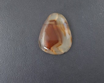 Montana Agate Cabochon, 36x29mm, agate cab, agate cabochon, hand cut cab, large agate cab, large cabochon