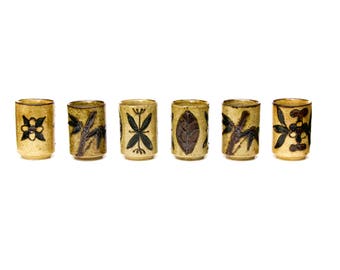 OMC Japan Tea Cups, Tea Cup Set of 6 by Otagiri Mercantile Company