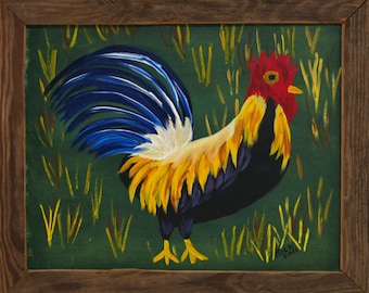 Original Rooster Painting