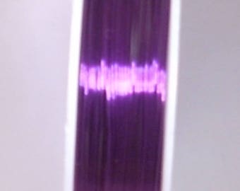 Spool of 0.4 mm purple copper wire