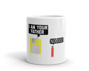 Floppy Disk and USB Flash Drive Nerdy Computer Geek Mug