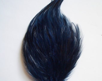 Navy Blue Hackle Feather Pad