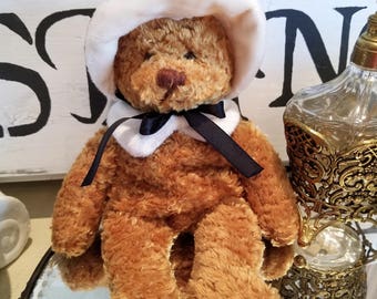 sweet vintage teddy bear plush doll toy