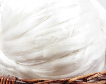 Tencel Fiber - Undyed Spinning Fiber / 1oz