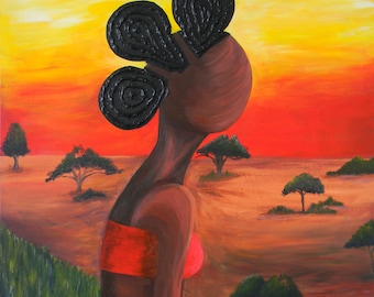 High Quality Giclee African Art print