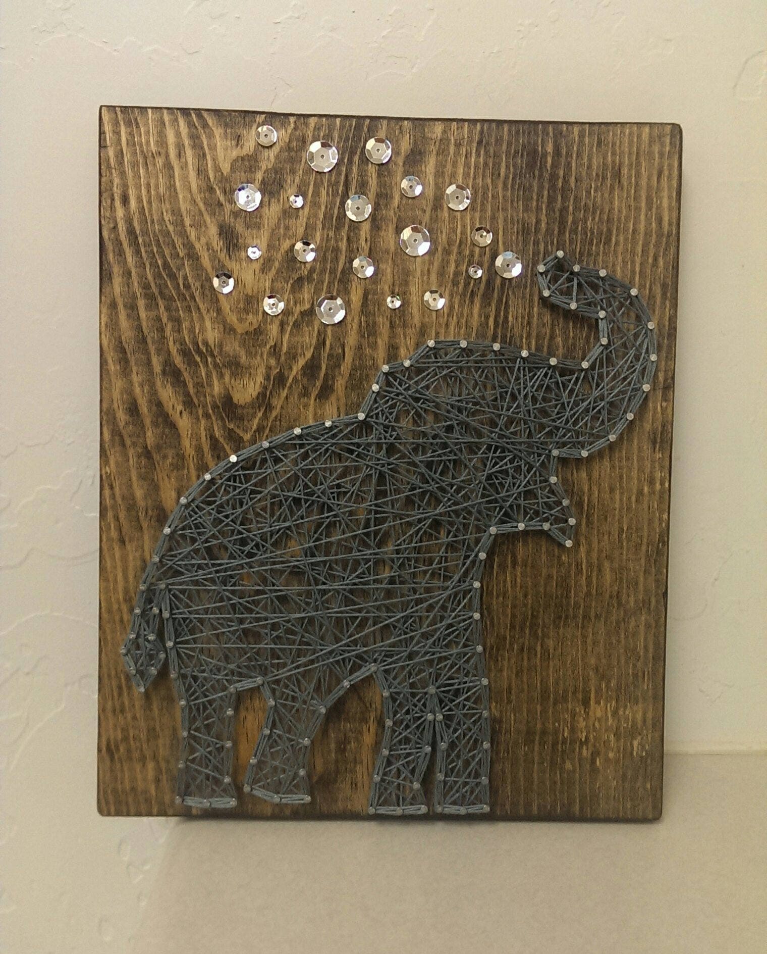 Elephant String Art Nursery String Art String Art Baby