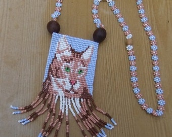 This is a Necklace With a Medallio-My Favorite Pet-Traditional Ukrainian Jewelry