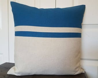 Color Block Pillow Decorative Pillow Pillow Cover Throw Pillow Colorblock Pillows Linen Pillow Case Modern Pillow Natural Linen Pillow Cover