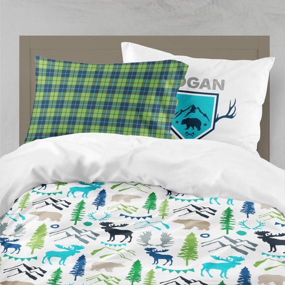 Woodland Boy Twin Bedding Room Toddler