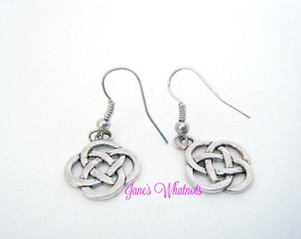 Celtic Knot Earrings - Silver - E530