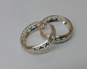 Kitchen hoops earrings 925 Silver SO112