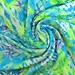 1.5 yd Swimsuit Material ~ Lycra Spandex nylon fabric ~ Green Blue Purple Floral Design~Neon Palm Tree Stretch swimwear bathing suit leotard