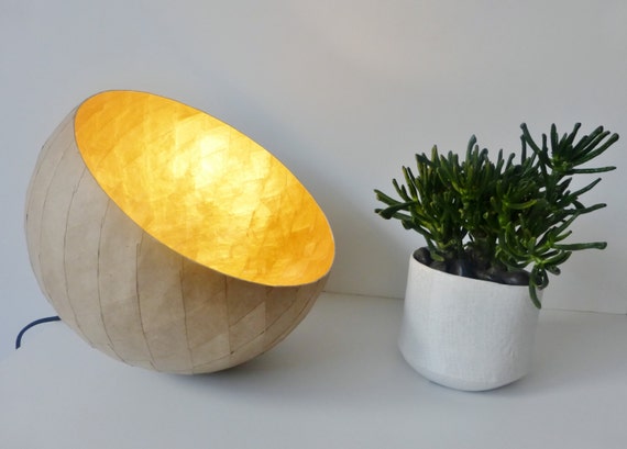 Lampe Tischleuchte Kraft und Pappmaché Lampe Tischleuchte Kraft und Pappmaché