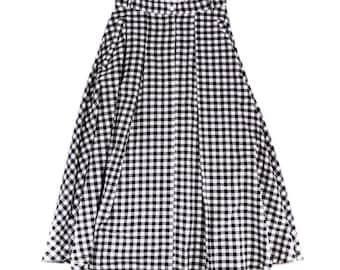 BB black gingham skirt