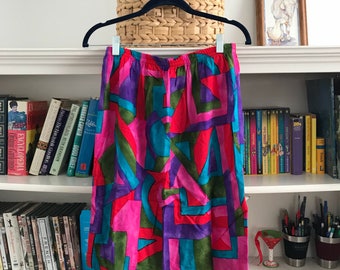 Vntg 80s Pencil Skirt w/ Rear Slit size 4