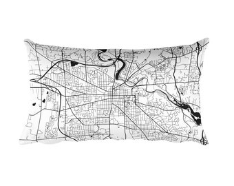 Ann Arbor Pillow, Ann Arbor Decor, Ann Arbor Throw Pillow, Ann Arbor Gift, Ann Arbor Map, Ann Arbor Art, Ann Arbor MI, Throw, Cushion