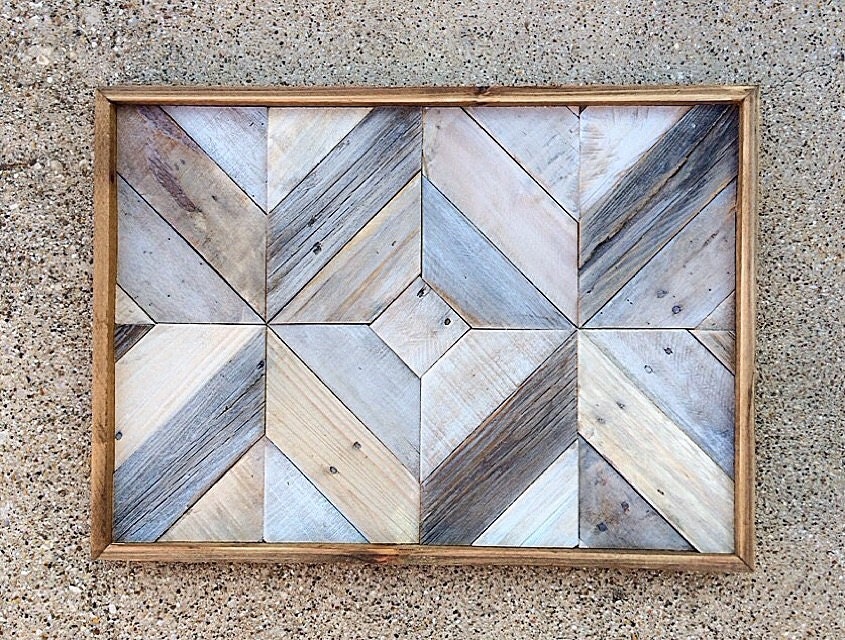 Reclaimed Wood Wall Art Whitewashed Barn Zoom