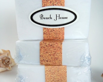 Beach House Soap Bar, Homemade Glycerin Bar Soap