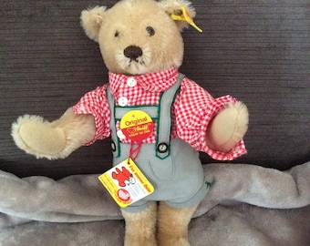Steiff bear in lederhosen from 1986