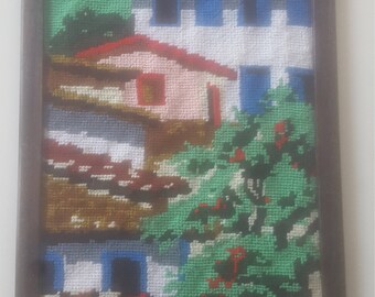 Vintage Tropical Needlepoint
