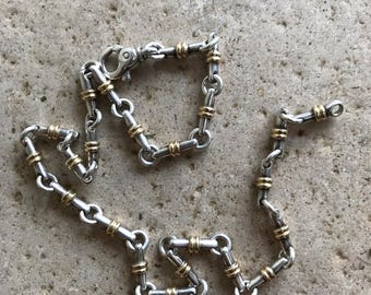 Stunning Tiffany & Co 18ct Gold and 925 Silver Necklace