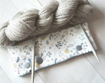 Fox DPN Holder for 6" DPN Knitting Needles -dpn Cozy -dpn Cover -Double Pointed Knitting Needles -Knitting Accessories -Woodland Creatures