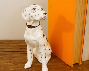 Vintage Enesco Japon Dalmatien Figurine en céramique avec l’étiquette