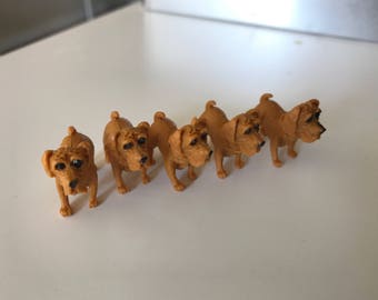 5 pc Terrier Puppy Cabochon