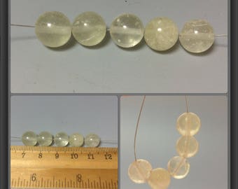 Libyan desert glass beads 10mm