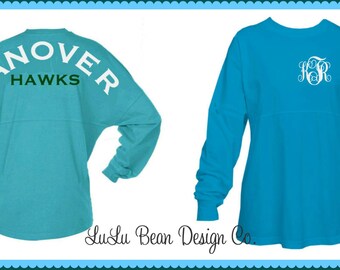 Personalized Monogrammed Spirit Game Day Pom Pom Jersey