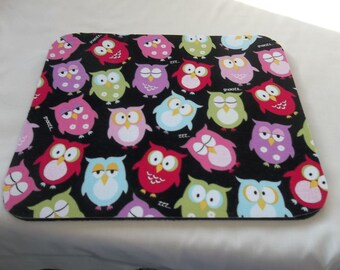 Mouse Pad, Owls, Snooze Owls, Handmade, Gift, Office Decor, Desk Accessory, Rectangle, Mouse Pads, MousePad, Computer Mouse Pad, Mouse Mat