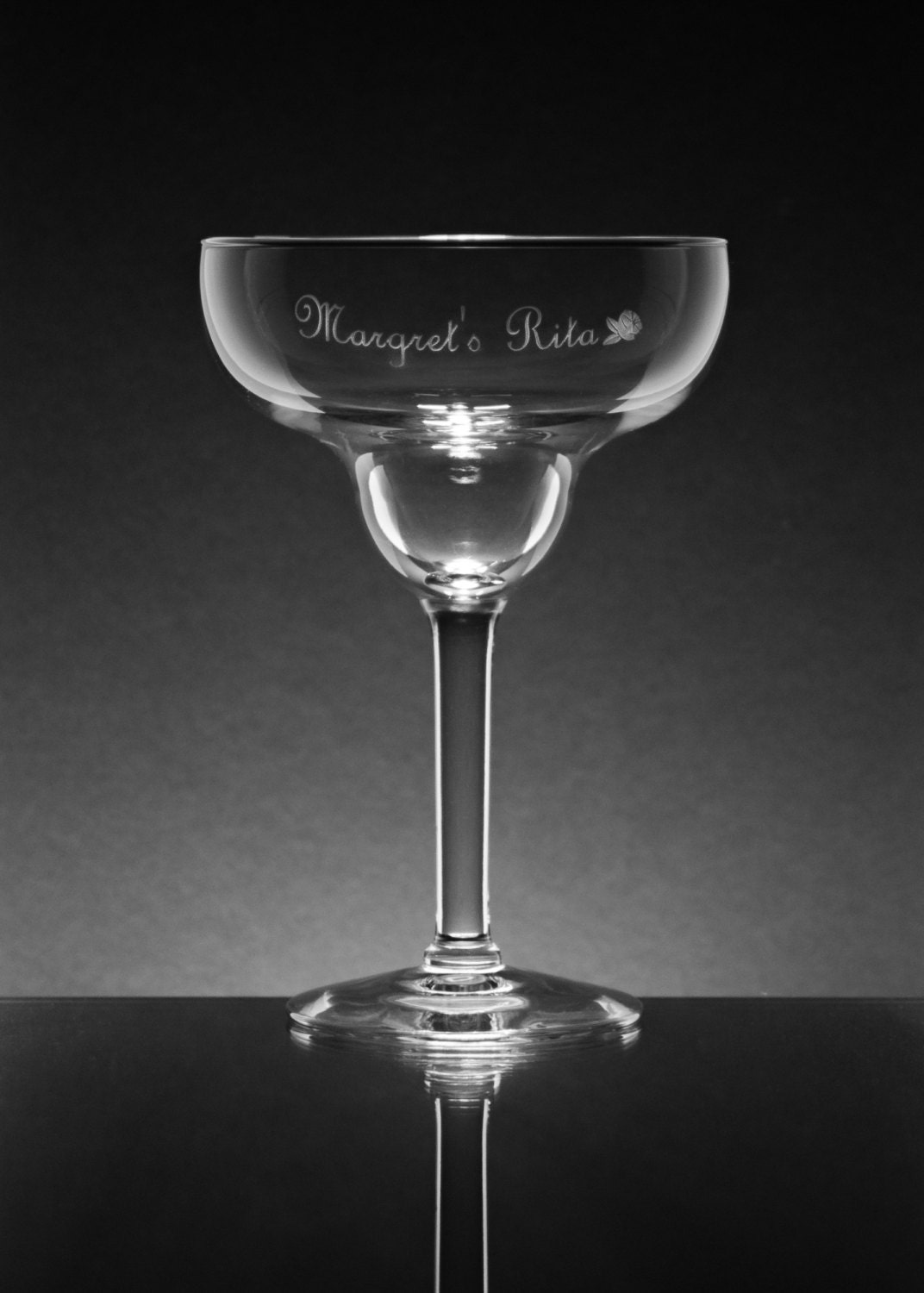 personalized margarita glass