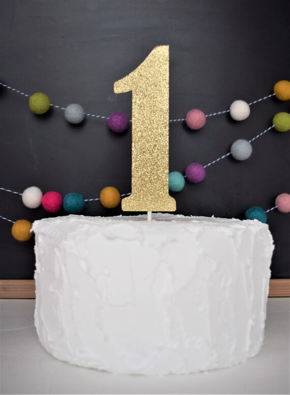 1st Birthday Cake Topper...Number Cake Topper...One Cake