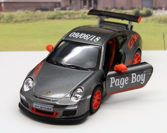 Wedding Day Personalised Name Page Boy Usher Best Man Ring Bearer Name Gift Boys Toy Porsche 911 Wedding Car Model Boxed Present