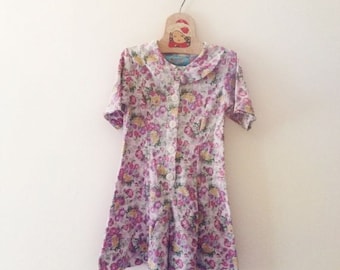Vintage Floral Romper (Girls Size 6X)