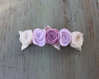 Lavender Rosette felt Flower Crown