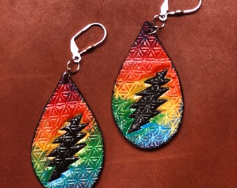 13 Point Bolt Earrings