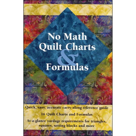 quilters reference book no math quilt charts amp formulas no math quilt charts formulas
