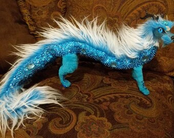 Sapphire The Scaled Asian Dragon Posable Art Doll