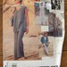 1995 vogue pattern 1592 misses top, jacket, tunic, skirt, pants sz 14-16-18 uncut