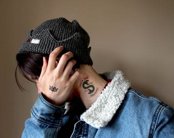 Southside Serpents & Jughead Hat Temporary Tattoos ||| Riverdale Pop's Chock'lit Shoppe Cole Sprouse Bughead