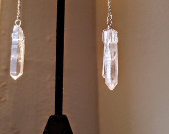 Quartz Crystal Pendulum Earrings