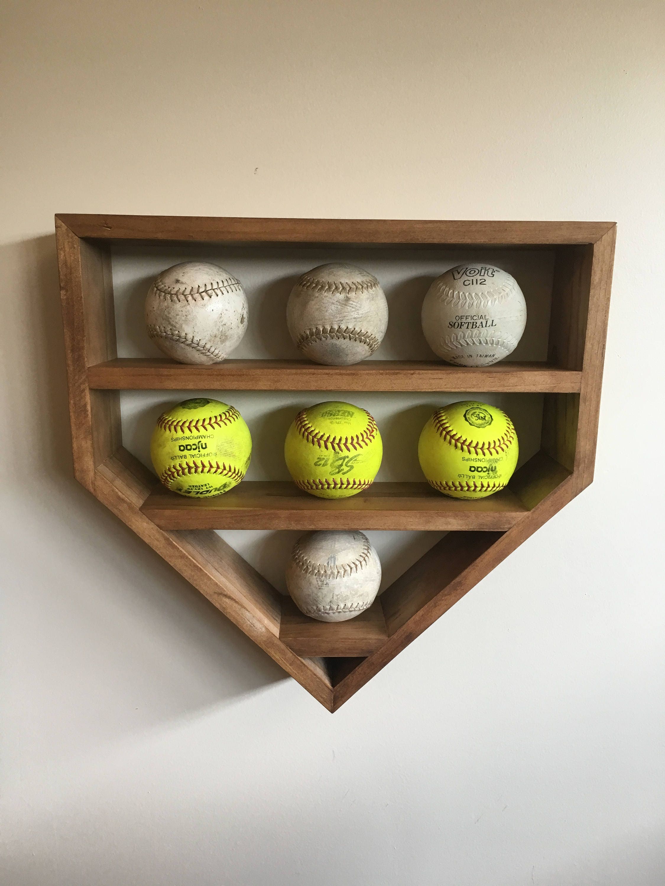 Softball Display Shelf Softball Shelf Home Plate Softball
