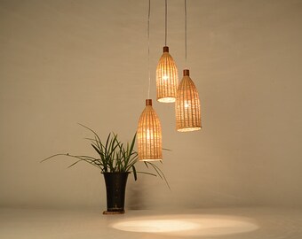 bamboo pendant lighting. you may also like. bottle shape bamboo and wood pendant lamp lighting a