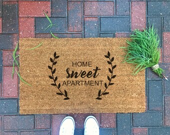 Home Sweet Apartment Doormat Custom Decor Farmhouse Modern Home Sweet Apartment Doormat Custom Decor Farmhouse Modern