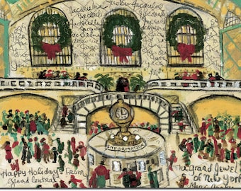 Grand Central boxed holiday cards by Michelle Winters