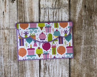 Birthday Gift Card Holder, Gift Card Holder, Card Holder, Birthday Cards, Birthday, Gift For Birthday, Birthday Gift, Money Holder, Envelope
