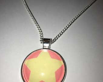 Steven Universe Inspired Glass Pendant