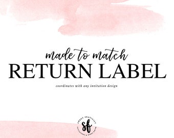 Made to Match Return Address Label
