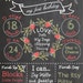 Birthday Chalkboard Design Elements Instant Download for Electronic Cutters party silhouette cricut vinyl digital blackboard FLORAL